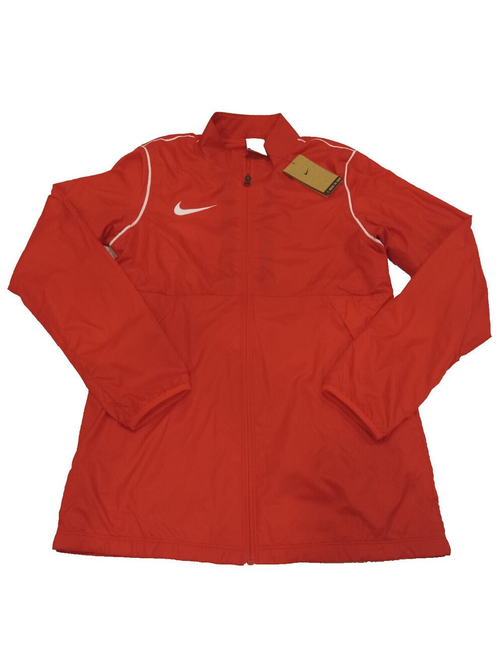 Nike Repel Park 20 Jacket Mens Small Red White Piping Rain Pullover Swoosh S